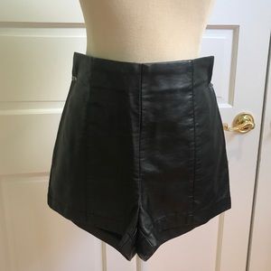 Sparkle and Fade Leather Shorts